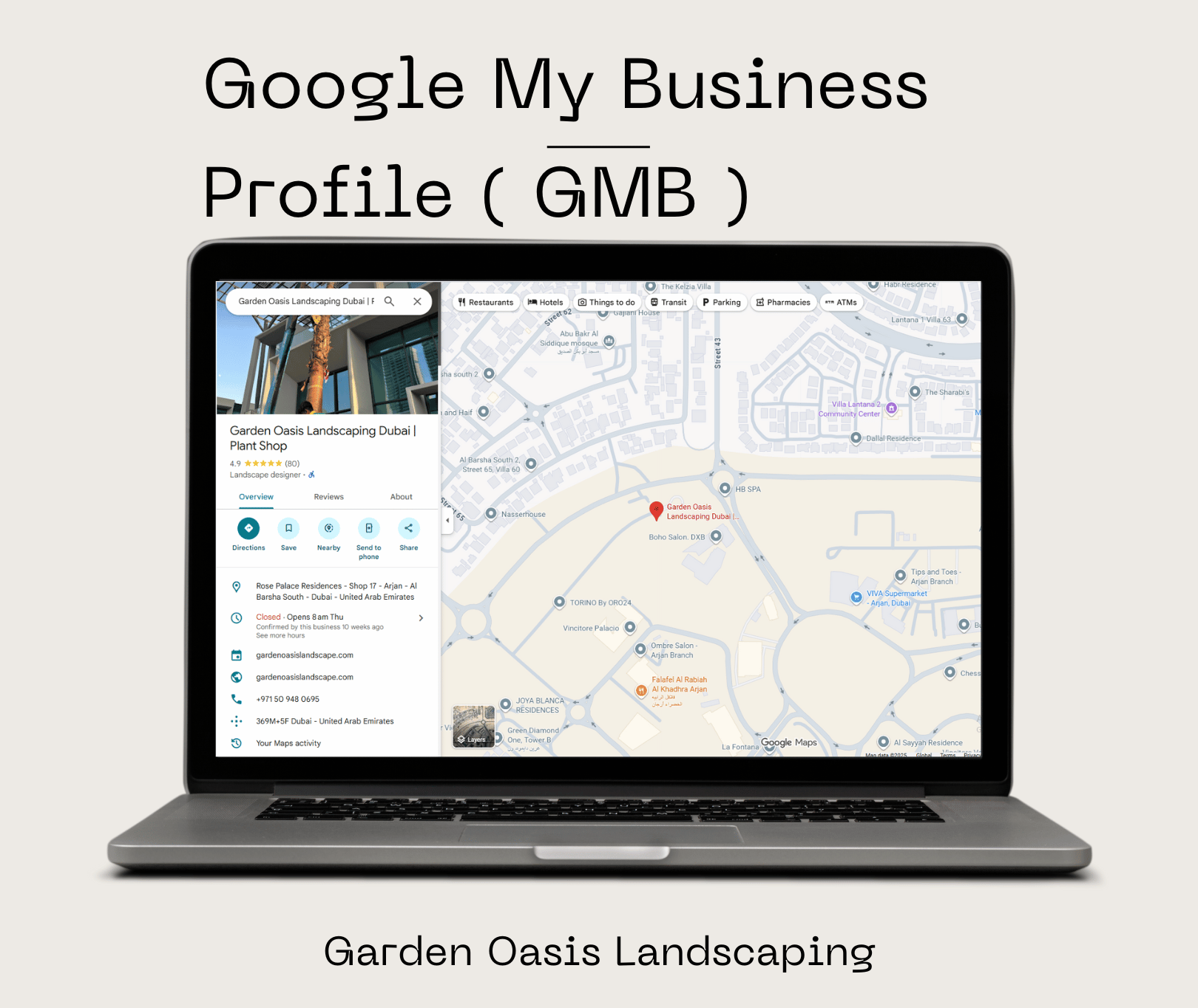 Garden Oasis Landscaping Google My Business Creation